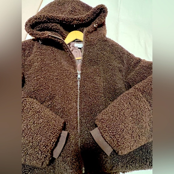 Topshop Sherpa Cropped Jacket - Picture 5 of 5